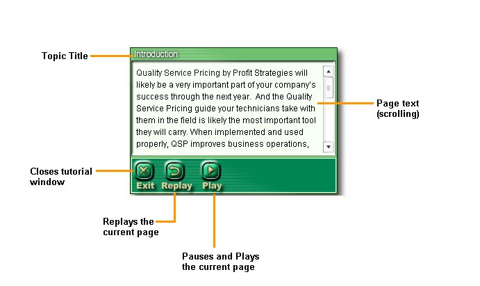 self-paced tutorial navigation screenshot for topic only mode
